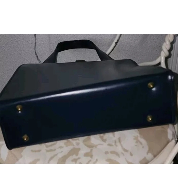 Unbranded Handbag  Navy Blue Vintage Classic  BAG - Picture 6 of 6